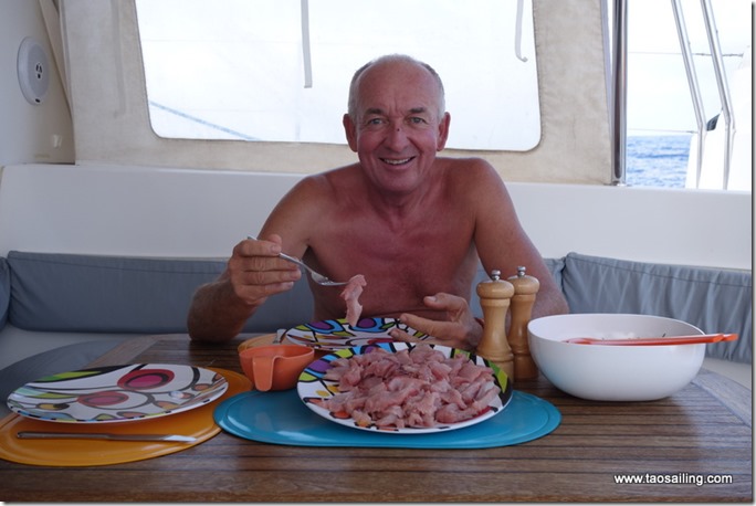 Notre premier poisson cru depuis un an