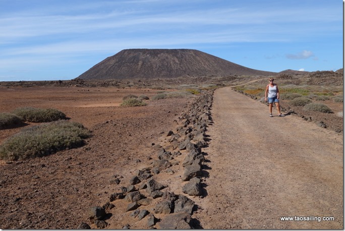 En route vers le volcan de isla de Lobos