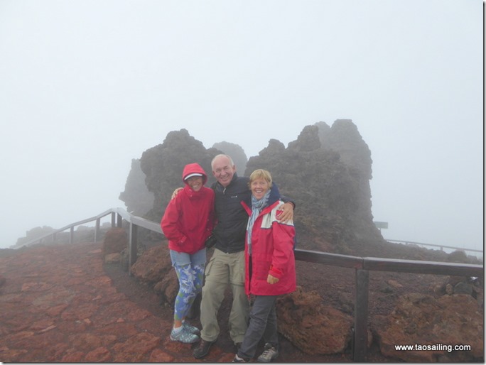 Un peu frais en haute de Roque de los Muchachos sur La Palma