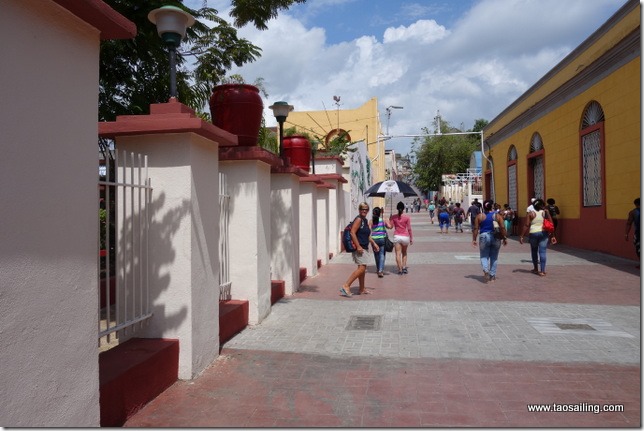 Rue colorée de Santiago