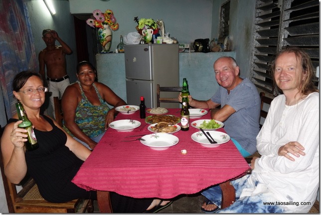 Diner chez Georje et sa famille