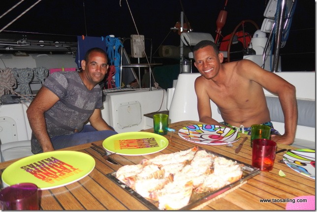 Langioustes et rhum au menu avec nos amis pêcheurs