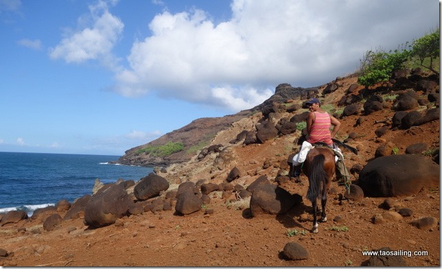 Chasse à la chèvre à Anaho