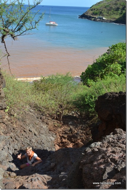 Eiao, montée vers le plateau