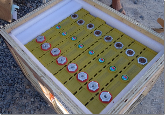 Batteries lithium arrivent de Chine