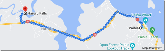 Paihia to Haruru Falls
